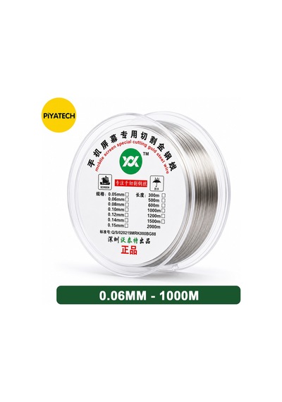 Çelik Lcd / Ekran Ayırma Teli 0.06mm 1000 Metre Profesyonel Kesme Teli