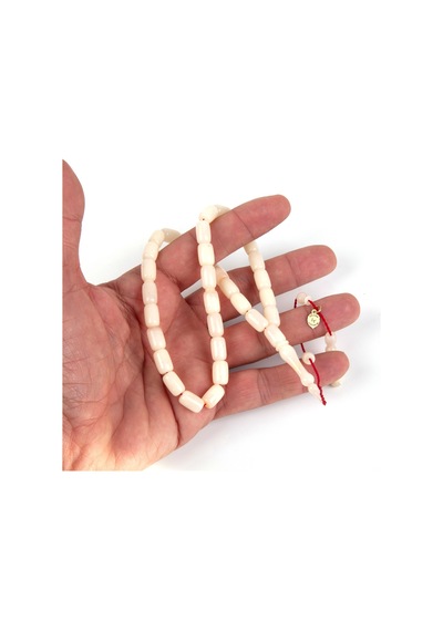 Katalin Beyzi Kesim 7x11 Mm Tesbih - Beyaz Beyaz