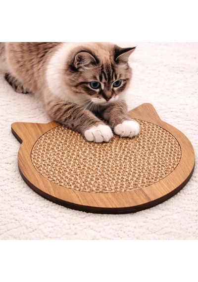 Kedi Tırmalama Tahtası Kedi Desenli-tırmalama Rampası-tırmalama Matı