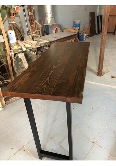 Bintaşmobilya Kütük Ağaç Bar Masa-150X60.Cm