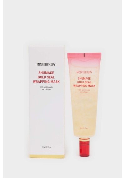 Defacto Meditherapy Shumage Gold Seal Wrapping Mask Elastikiyet ve Sıkılık Koruyucu Kırışıklık Önleyici Altın İplikli Maske H7724AXNS