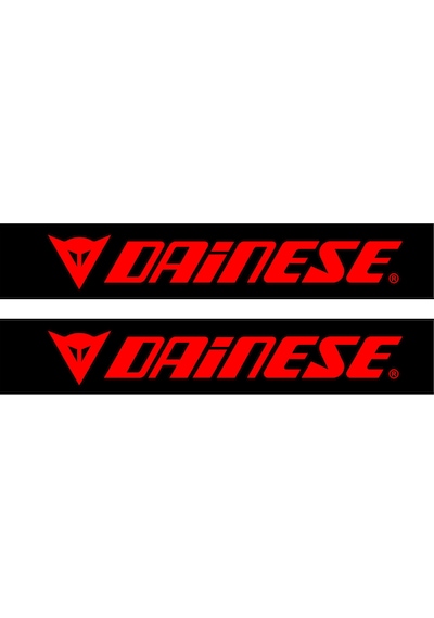 Dainese Motorcu Boru Sticker Set Kırmızı