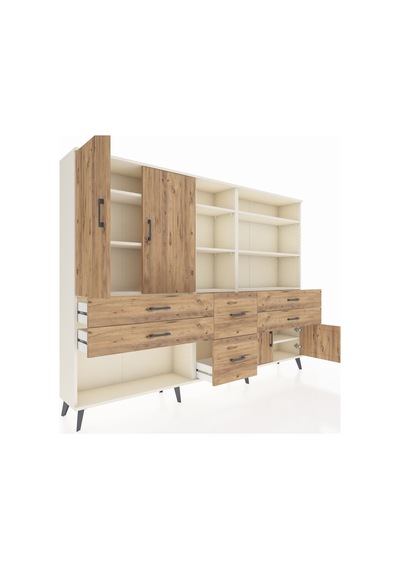 Arges Dolap 10 Raflı 6 Çekmeceli 4 Kapaklı 220x30x163 Aytaşı-çam Atlas Çam - Aytası Arges Dolap 10 Raflı 6 Çekmeceli 4 Kapaklı 220x30x163 Aytaşı-çam Atlas Çam - Aytası