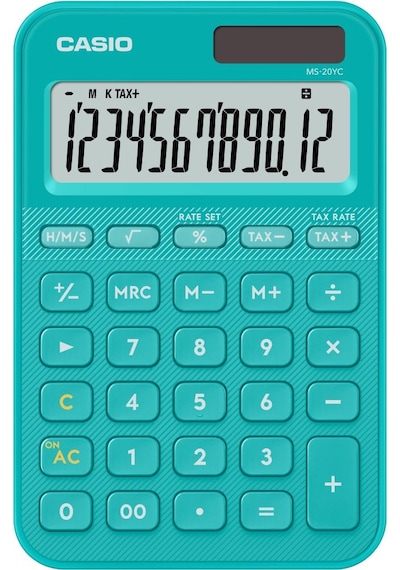 Casio Ms-20yc-tu-w-dp Hesap Makinesi Desktop Gri - Siyah