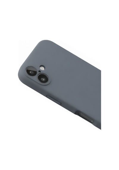 Apple iPhone  Uyumlu,  16 Plus Kılıf Nano İçi Kadife Silikon - Gri