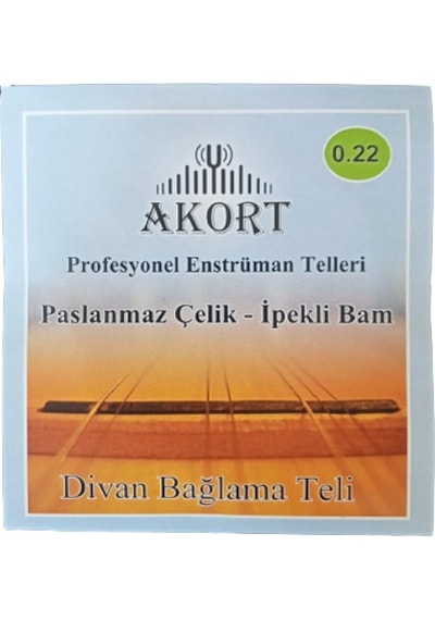 AKORT DİVAN SAZ TELİ PASLANMAZ 0.22 BAM BAMLI