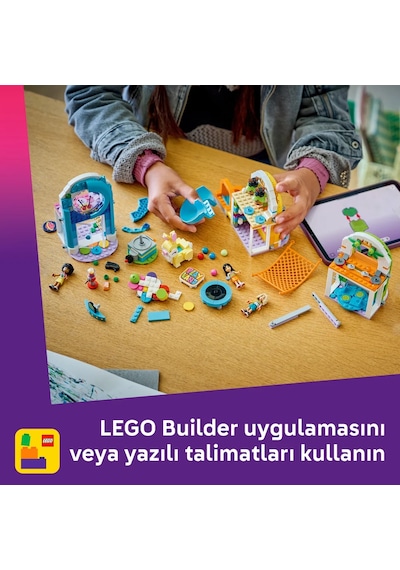 LEGO®  Friends Eğlenceli Kapalı Oyun Parkı Rol Oyunu Seti 42686 - 7 yaş ve üzeri çocuklar için Yaratıcı Oyuncak Yapım Seti (668 P)
