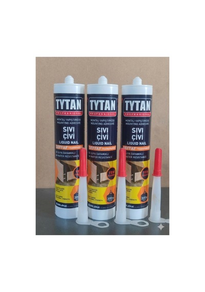 3adet 390 Gr Profesyonel Sıvı Çivi Montaj Yapıştırıcısı Su Geçirmez & Ekstra Güçlü Mermer Beton Cam