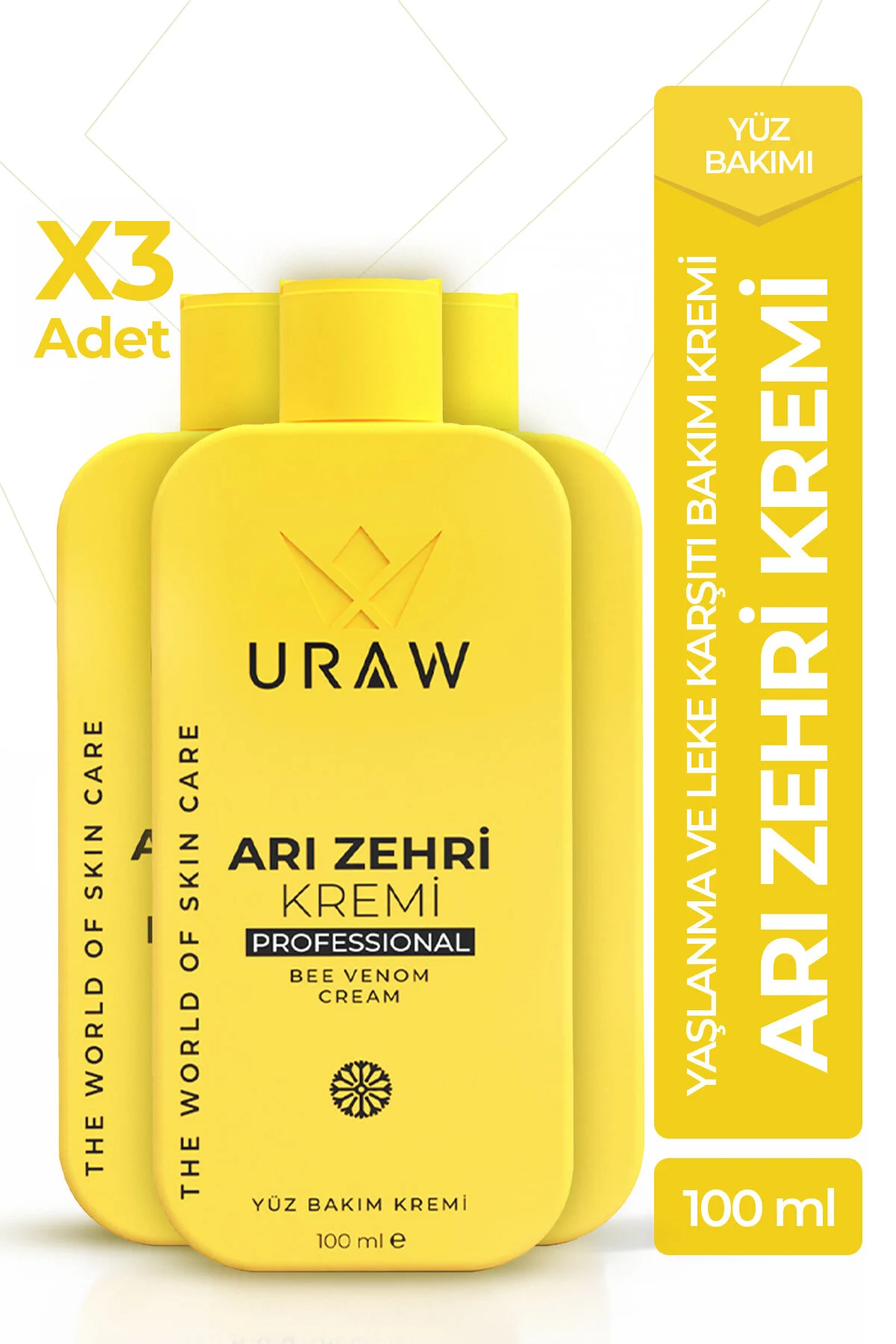 Arı Zehri Krem Seti Kırışıklık Ve Akne Karşıtı Yoğun Bakım 3 Lü Set