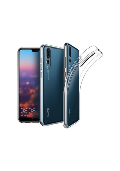 Huawei P20 Pro İle Uyumlu Kılıf Şeffaf Esnek Silikon Telefon Kılıfı Kapak