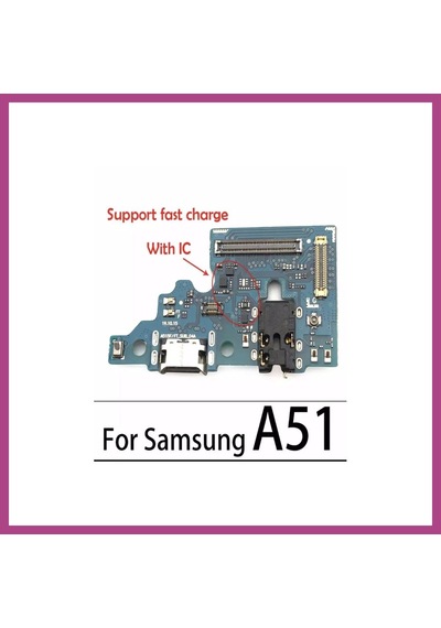Geesglobal Gees Global Samsung Uyumlu A51 Mikrofonlu Şarj Soketi Bordu Anten Sok Gbzs Mikrofonlu Şarj Soketi.