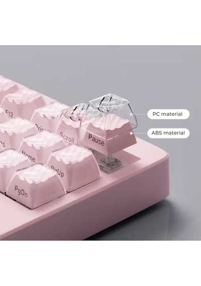 Mekanik Klavye Keycap -136 Tuşlu Dalgalı Pembe Tuş Takımı Mekanik Klavye Keycap -136 Tuşlu Dalgalı Pembe Tuş Takımı