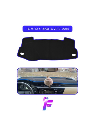 Toyota Corolla 2012-2018 Araca Özel Torpido Örtüsü Ön Göğüs Kılıfı Tam Koruma Tam Uyum B41 Mavi