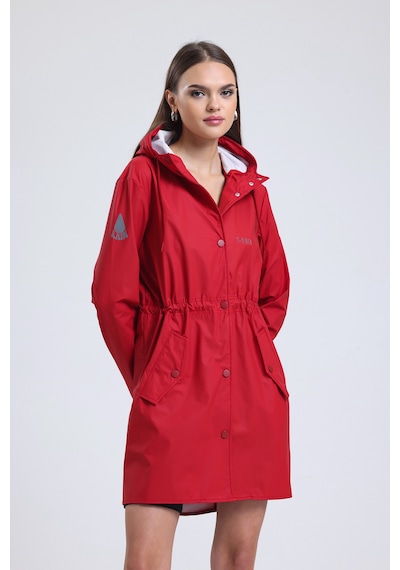 T Rain Pu Raincoat L Beden Pembe Kadınyağmurluk Pembe