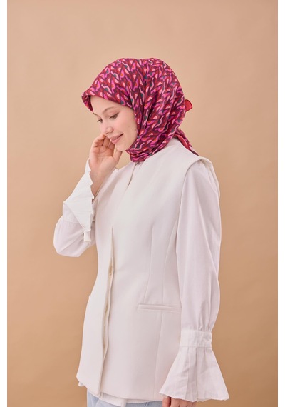 Silk Home Aura Eşarp 140006-03 Çilek Kırmızısı, Mürdüm, Toz Pembe, Yeşil, Turuncu