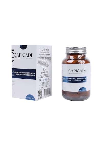 Capicade Collagen Saw Palmetto Biotin İçeren Takviye Edici Gıda 60 Tablet