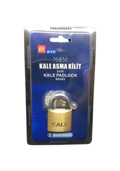Kale Asma Kilit Sarı 70 - 230