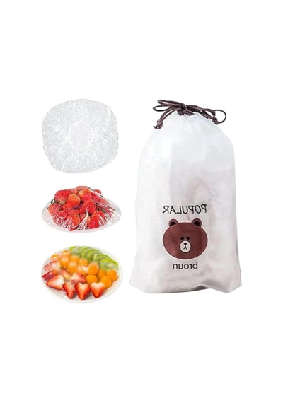 Tabak Bonesi 100 Adet Gıda Temasına Uygun Bpa Free Dayanıklı Lastikli Poşet Tabak Ve Tencereler Için Koruyucu Kapa Diğer