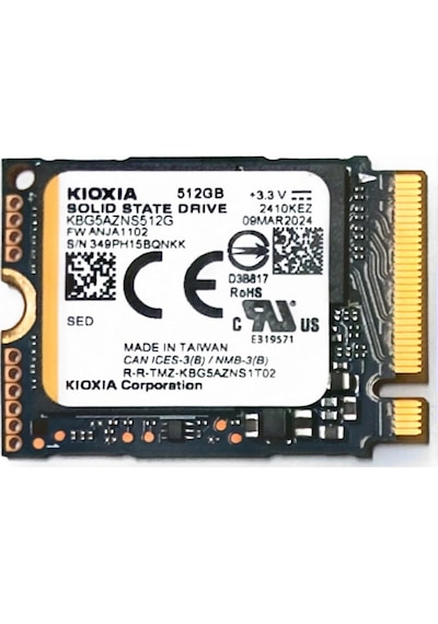 Kıoxıa 512gb 2230 Keg60zns512g 4800-4000mb/s M2 Nvme Gen4 Disk