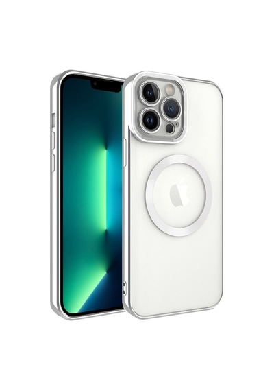 Iphone 13 Pro Max Kılıf Uyumlu 4 Köşe Renkli Laser Setro Silikon Çok Renkli