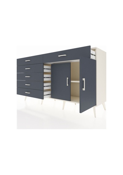 Hyperion Konsol Tek Raflı 6 Çekmeceli 2 Kapaklı 176x44x99 Aytaşı- Aytaşı-antrasit Hyperion Konsol Tek Raflı 6 Çekmeceli 2 Kapaklı 176x44x99 Aytaşı- Aytaşı-antrasit