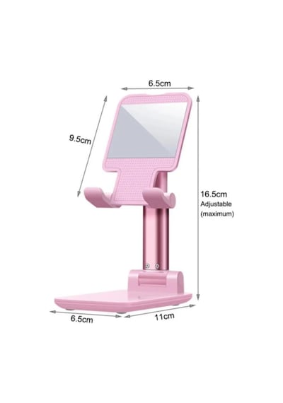 Sarossa Masa Üstü Telefon Ve Tablet Tutucu Pembe