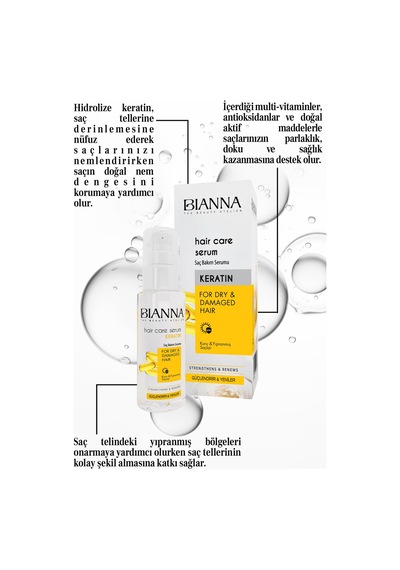 Keratin Saç Bakım Serumu 75 ML