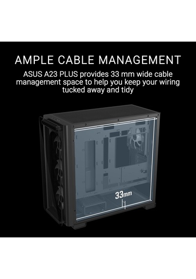 A23 Plus Tg Argb Siyah Tempered Glass Usb 3.2 Matx Mid Tower Gaming Oyuncu Kasa