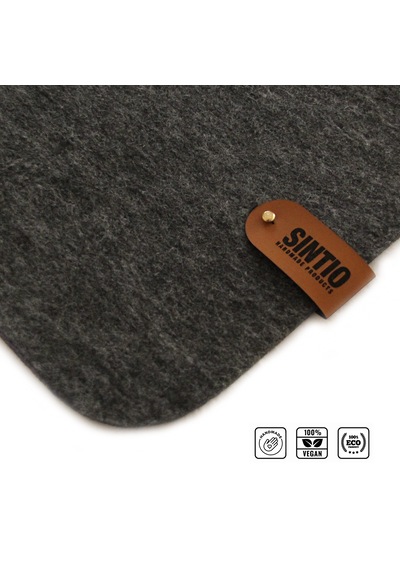 Sintio 50x100 Kaydırmaz Taban İlaveli Keçe Mousepad Koyu Gri