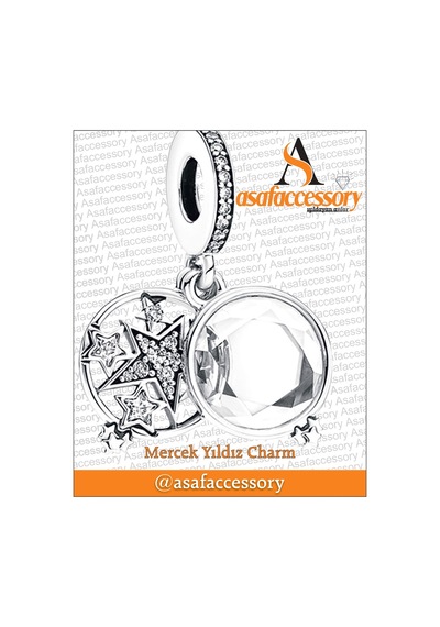 Mercek Yıldız Charm Asafaccessory Gümüş