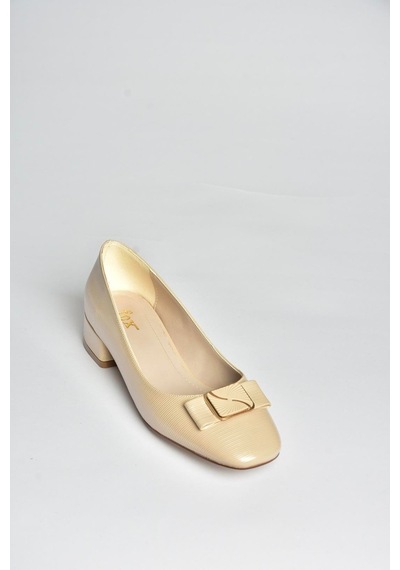 Fox Shoes V250641109 Bej Alçak Topuklu Kadın Ayakkabı Bej
