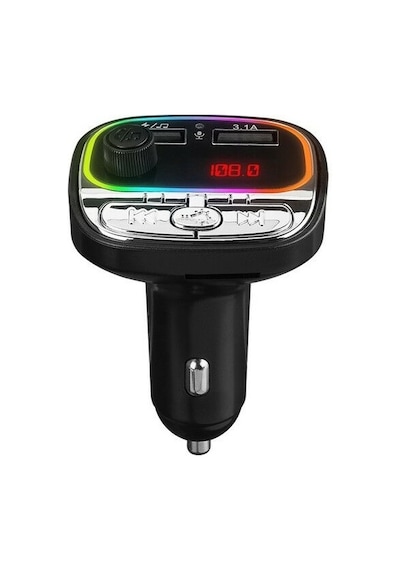 Hytech Hy-xcb40 Çift Usb 5v 3.1a Rainbow Işıklı Led Ekran Tf Kartlı V5.0 Bluetooth Fm Tran