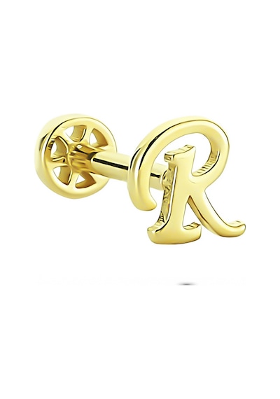 Glorria Altın R Harfi Tragus Piercing Çok Renkli