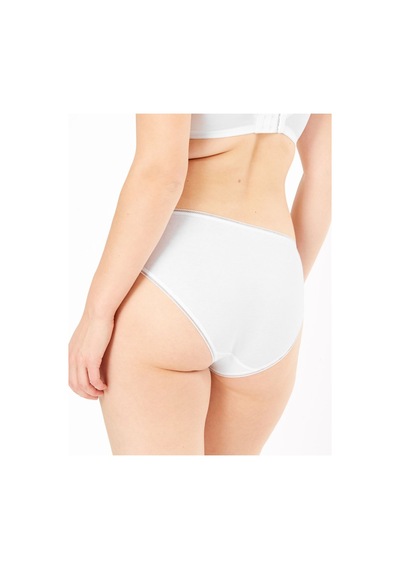 Marks & Spencer 5'li Cotton Lycra High Leg Külot Seti Beyaz