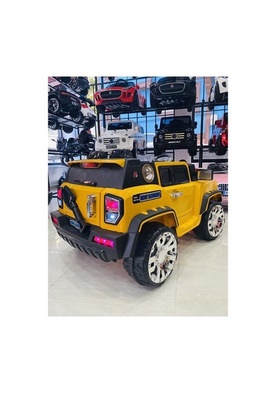 Büyük Jeep Akülü Araba 0-8 Yaş Sarı Sarı