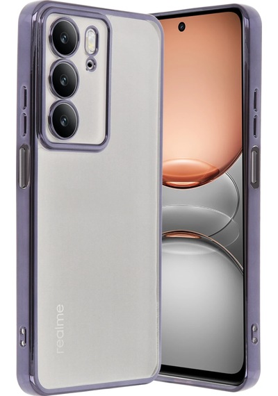 Gld-spt- Newface Realme C75 4g Kılıf Razer Lensli Silikon - Mor