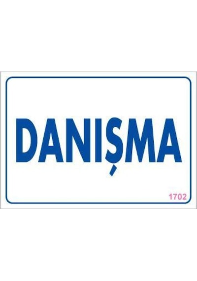 Danışma Uyarı Levhası 17,5x25 Kod:1702 - Elwm-292176