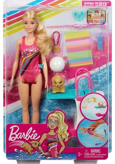 Barbie Seyahatte Yüzücü Bebeği Oyun Seti Ghk23