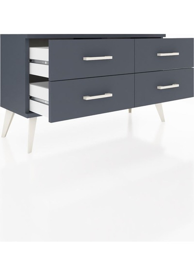 Arges Şifonyer 4 Raflı 88x30x48 Antrasit-antrasit Antrasit Arges Şifonyer 4 Raflı 88x30x48 Antrasit-antrasit Antrasit