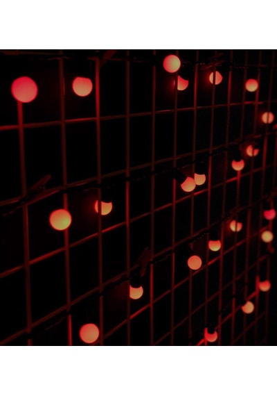 Dekoratif Kırmızı Top Led Işık 5 M Dekor Işık Led
