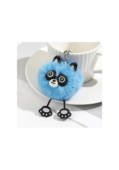 Peluş Rakun Anahtarlık Ve Çanta Aksesuarı - Mavi 686230 686230