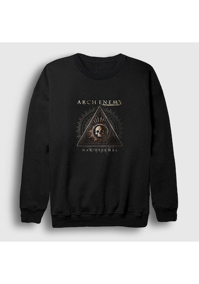 Presmono Unisex Eternal Arch Enemy Sweatshirt Siyah
