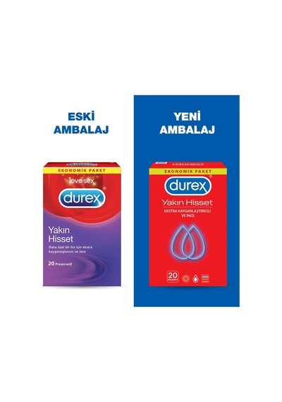 Durex Yakın Hisset Prezervatif 60'lı Durex Yakın Hisset Prezervatif 60'lı