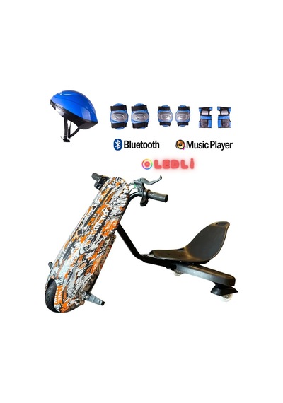 Citymate Drift Car Elektrikli Kaykay Bluetooth Dirift Kar Hoverboard Scooter + Koruma Ekipmanı D25