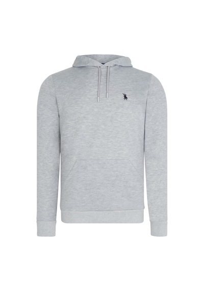V4011 Dewberry Erkek Kapşonlu Sweatshırt-gri Gri