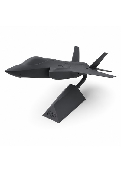 30 Cm Gri Modern Jet Uçağı Dekoratif Masaüstü Biblo Teknolojik Tasarımlı Uçak Maketi Ofis Ve Oyun Odası Dekoru