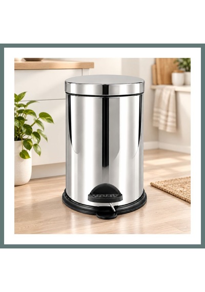 Bezos 12 L Metal Pedallı Çöp Kovası Ventra