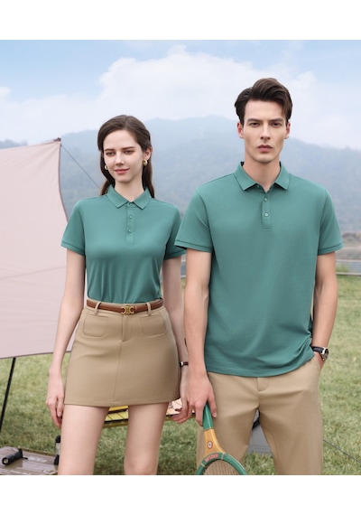 New Performance.arw5003.serintutan-antibakteriyel-yüksek Kalite.düğmeli Polo T.shirt Yeşil