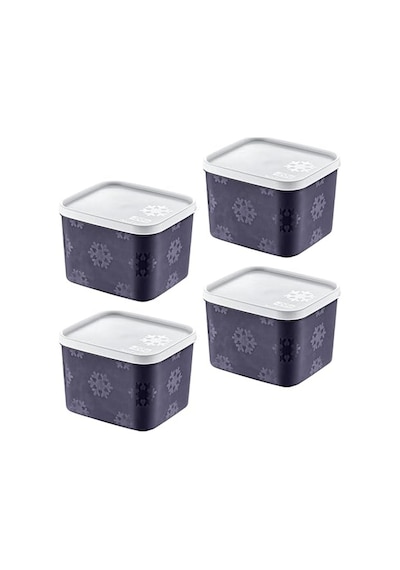 4'lü Set No Frost Saklama Kabı Lacivert 1250 Ml Diğer