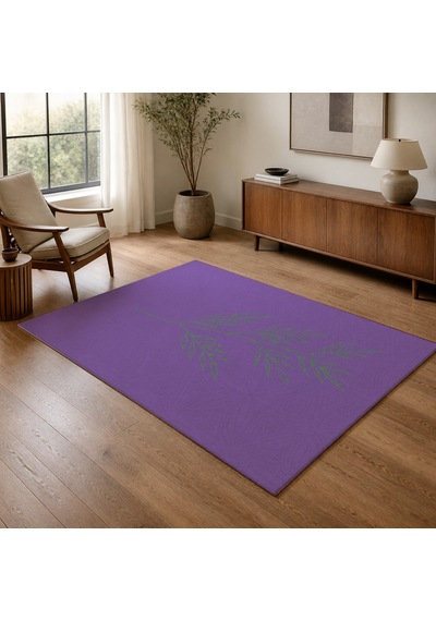 Kartela Halı Evo Halı Jüt Taban Dokuma Halı Mor - 100 X 150 Cm